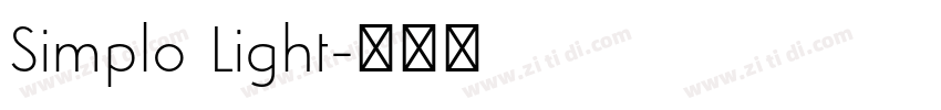 Simplo Light字体转换